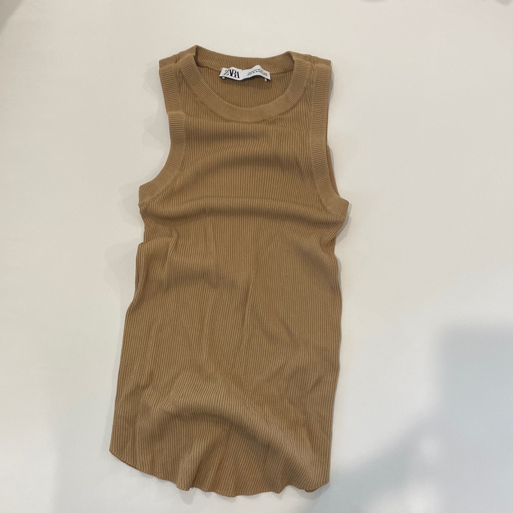 Zara Brand Women’s EXTRAFINE RIB KNIT TOP